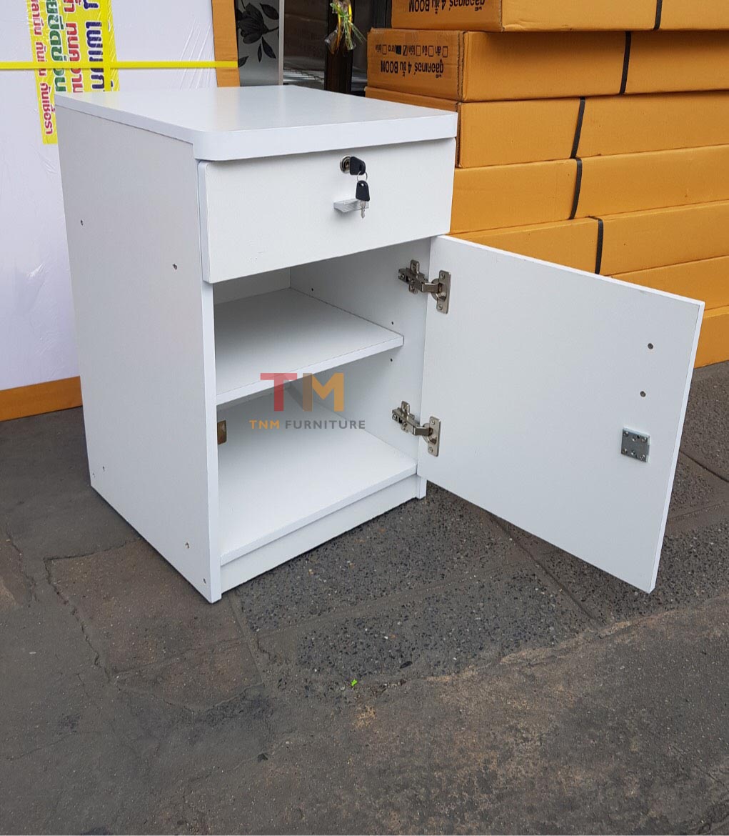 ตู้ลิ้นชักข้างเตียงเอนกประสงค์ 1บานเปิด มีกุญแจ