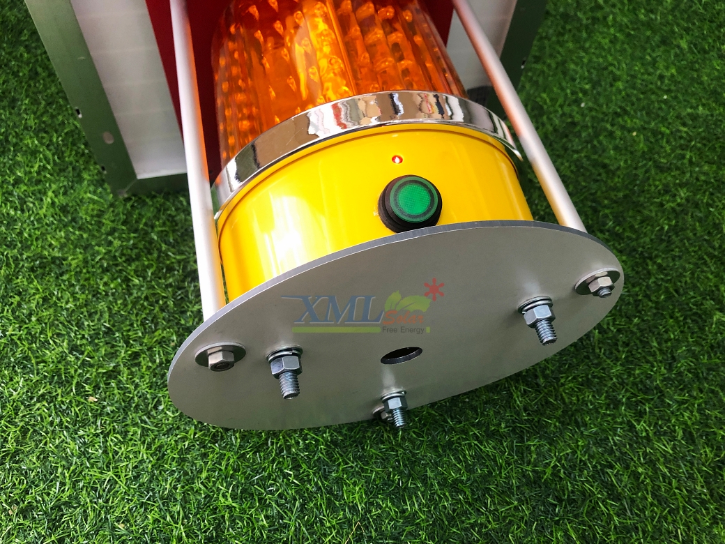 ไฟไซเรนพลังงานแสงอาทิตย์ (แสง : สีเหลือง) 10 watt