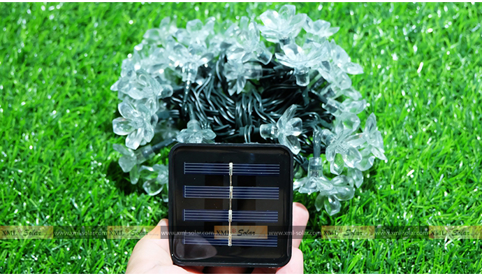 ไฟกระพริบโซล่าเซลล์ รูป ดอกไม้ 50 ดอก (เเสง : ขาว)