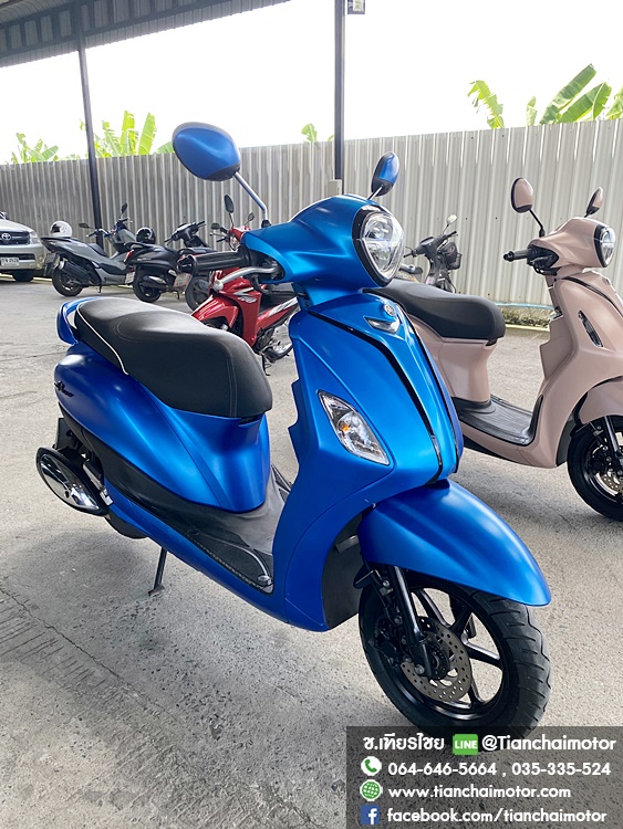 ★ดาวน์3,500★GRAND FILANO ปี 66 สีน้ำเงิน เครื่องเดิมแน่น ขับขี่นิ่มๆ ยูบ็อกใหญ่ ชุดสีสวยเป๊ะ เครื่องดี ศูนย์ดี ราคา 49,900