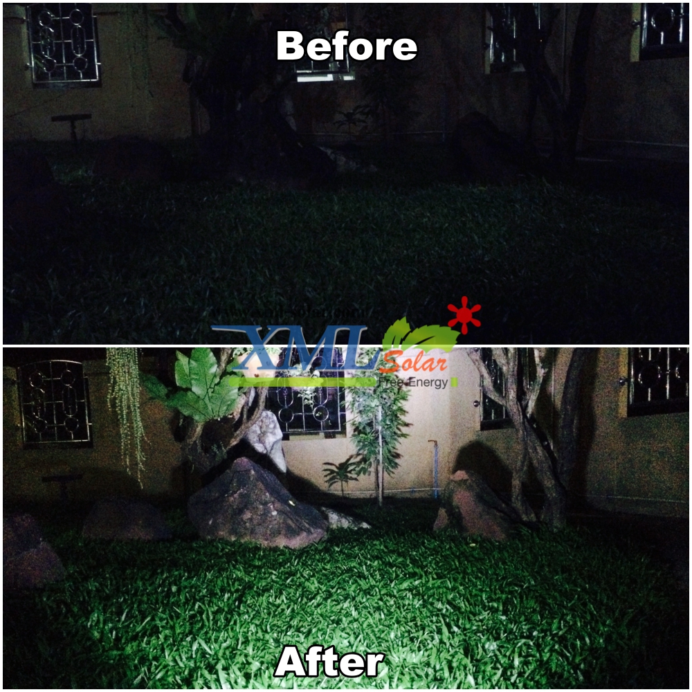 สปอร์ตไลท์ติดผนังโซล่าเซลล์ 7 LED(super bright) (เเสง : ขาว)