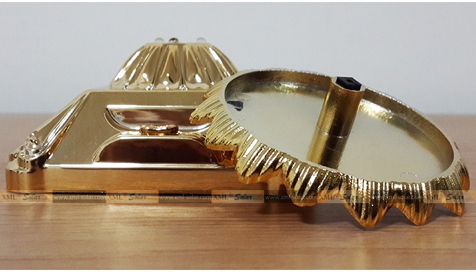 เเท่นโชว์สินค้าหมุนได้ พลังเเสงอาทิตย์ (รุ่น สีทอง)