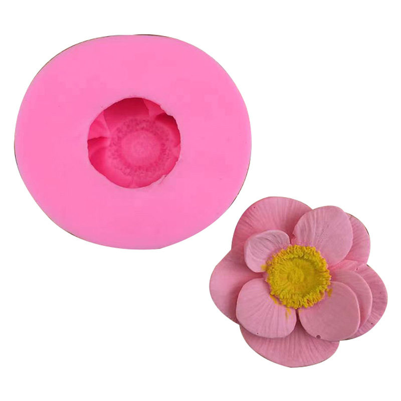 โมล(Mold) แม่พิมพ์ซิลิโคน ทำวุ้น ขนม สบู่ งานDiy รูปดอก wild roses