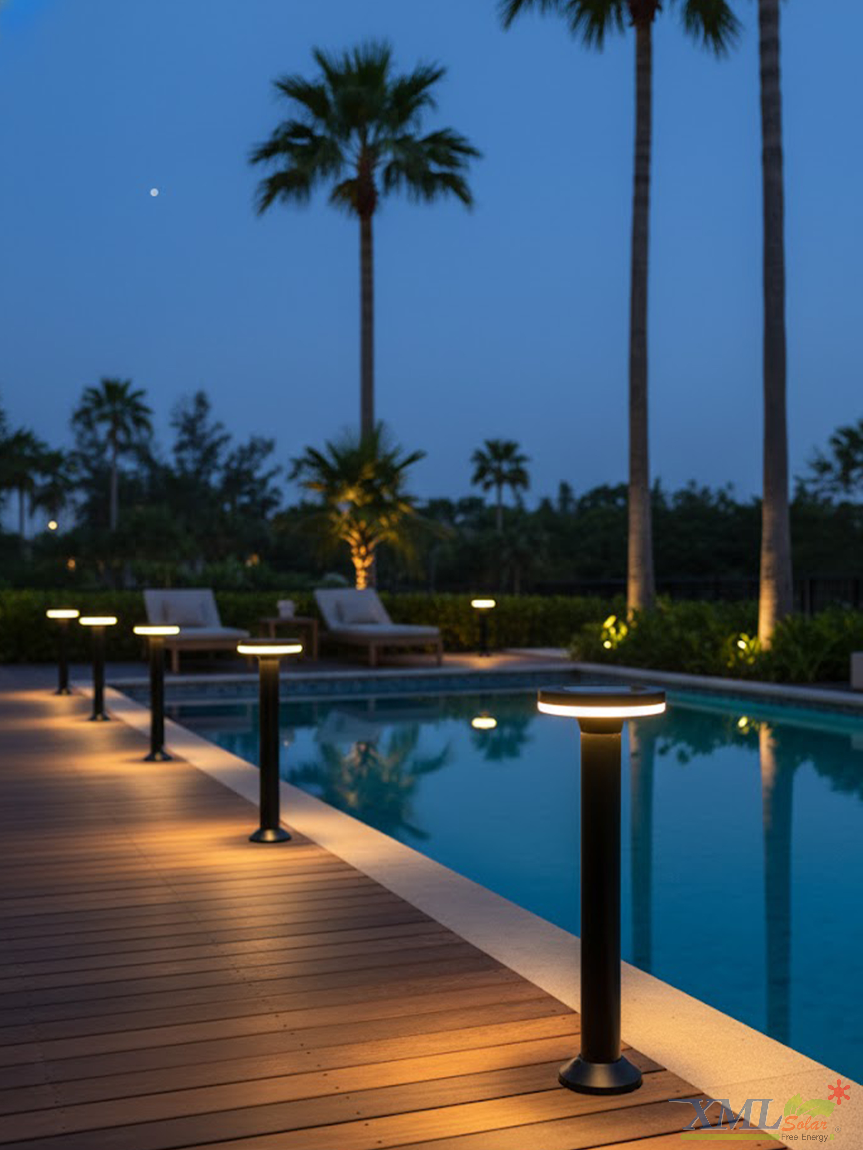 ไฟตั้งพื้นโซล่าเซลล์ รุ่น LSXML-151C (เปิดได้ 3 แสง)