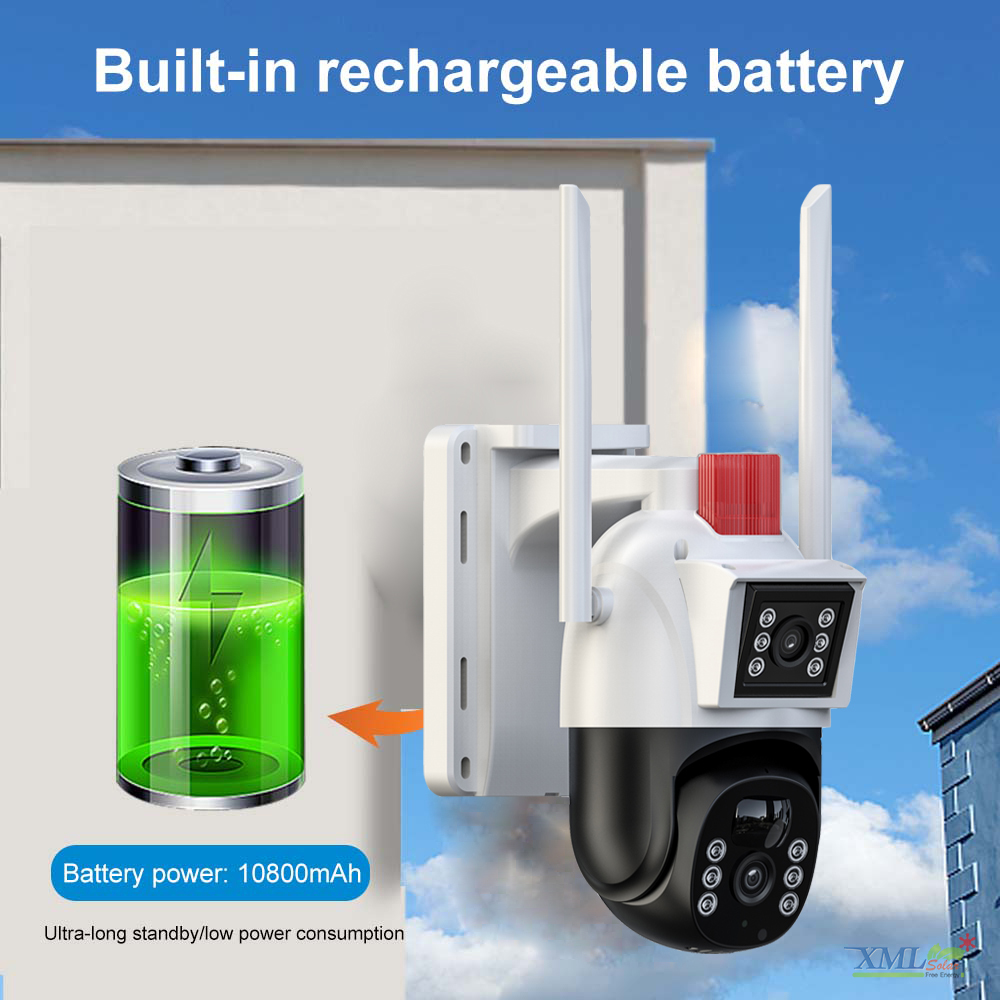 กล้องวงจรปิดโซล่าเซลล์ 4MP EseeCloud (4G) Solar CCTV Camera With 4G รุ่น SCG402P10