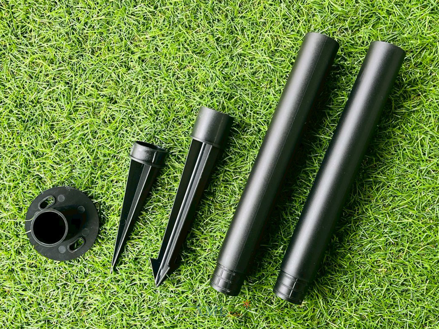 โคมไฟสนามโซล่าเซลล์ ทรงกลม รุ่น DPD-0544 (แสง:ขาว + เหลืองวอมไวท์)