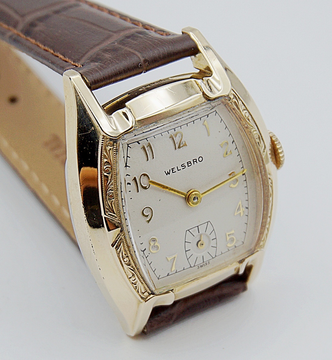 นาฬิกาเก่า WELSBRO ไขลานสองเข็มครึ่ง