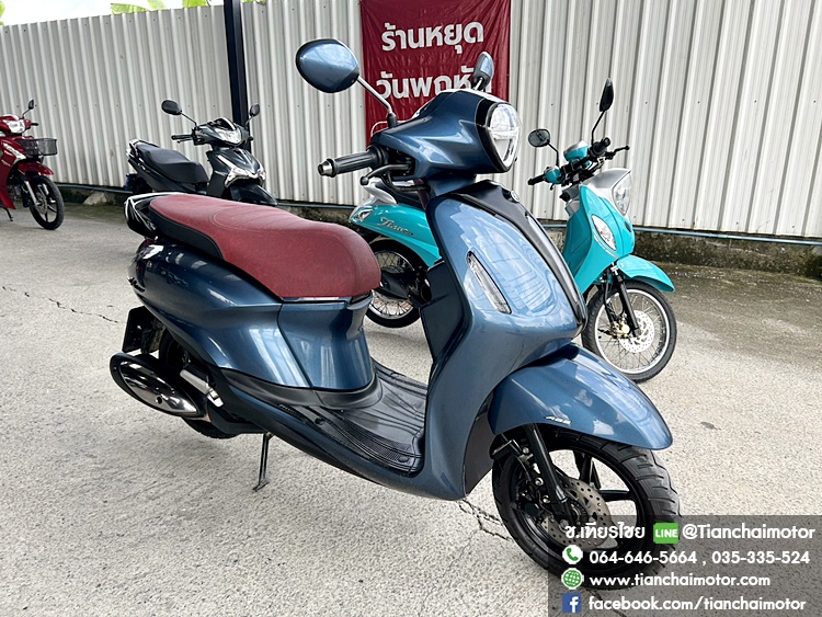 ★ฟรีดาวน์★GRAND FILANO ปี67 ABS ตัวรีโมท สีน้ำเงินแก้ว วิ่งน้อย เครื่องเดิมแน่น ชุดสีสวยเป๊ะ ประหยัดน้ำมัน ขับขี่นิ่มๆ ราคา 59,500