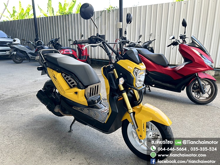 ★ดาวน์ 5,000★ZOOMER-X ปี66 สีเหลือง วิ่งน้อย ชุดสวยรอบคัน เดิมๆทั้งคัน เครื่องแน่น เครื่องดี ศูนย์ดี รถพร้อมใช้งาน ราคา 43,900