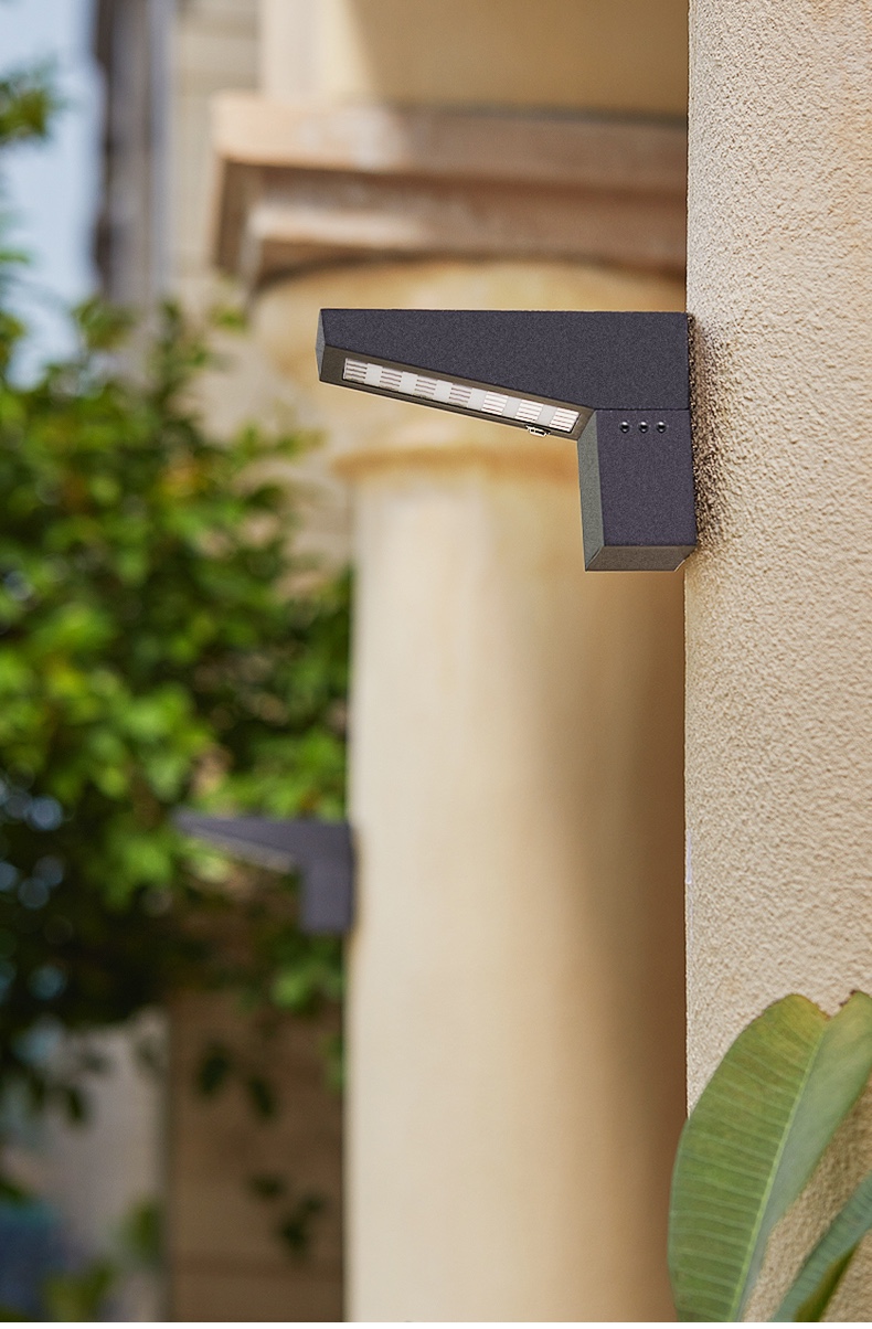 โคมไฟโซล่าเซลล์ ติดผนัง รุ่น TB-3014 (แสง : เหลืองวอมไวท์)