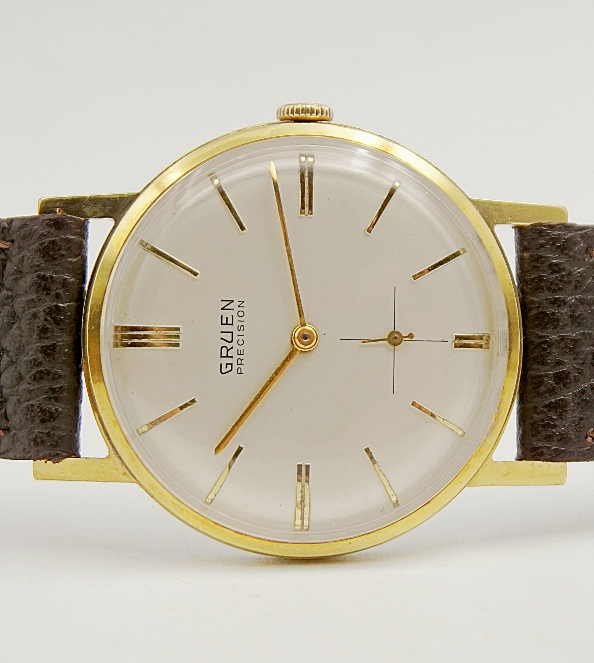 นาฬิกาเก่า GRUEN ไขลานสองเข็มครึ่ง