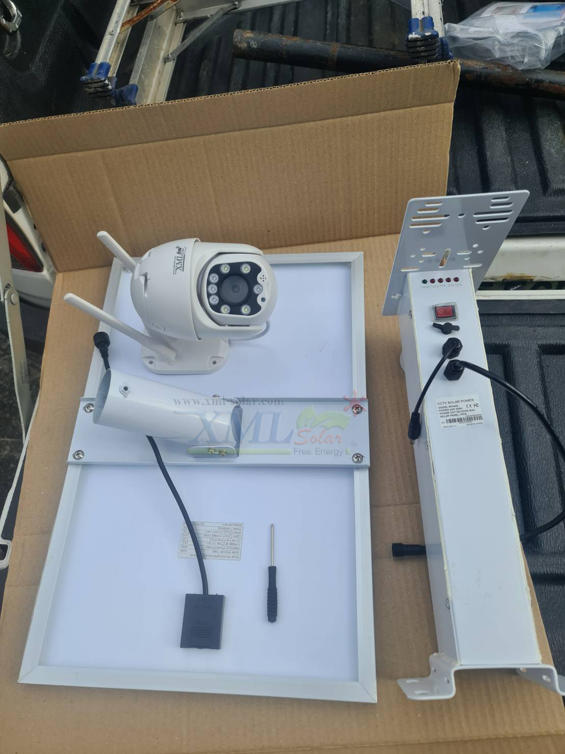 กล้องวงจรปิดโซล่าเซลล์ 40W. / ใช้simcard 4G (1080P) Solar CCTV Camera With 4G