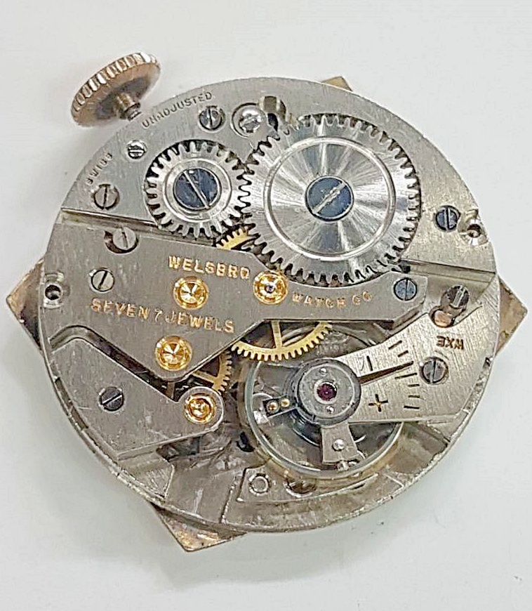 นาฬิกาเก่า WELSBRO ไขลานสองเข็มครึ่ง