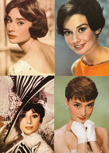 โปสการ์ด Audrey Hepburn ภาพสี 16 ใบ