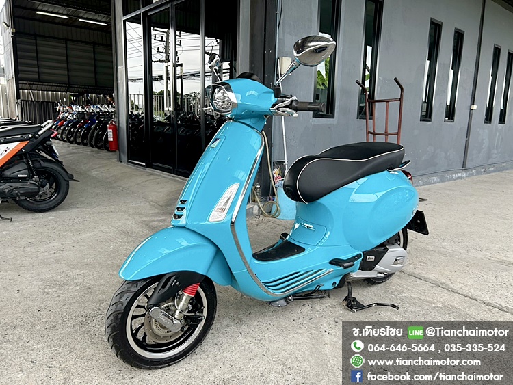★ดาวน์8,000★VESPA SPRTNT125 IGETABS ปี 67 สีฟ้าสดใส วิ่งเพียง 9000 กิโล ชุดสีสวยเป๊ะ เครื่องดี ศูนย์ดี ราคา 79,900