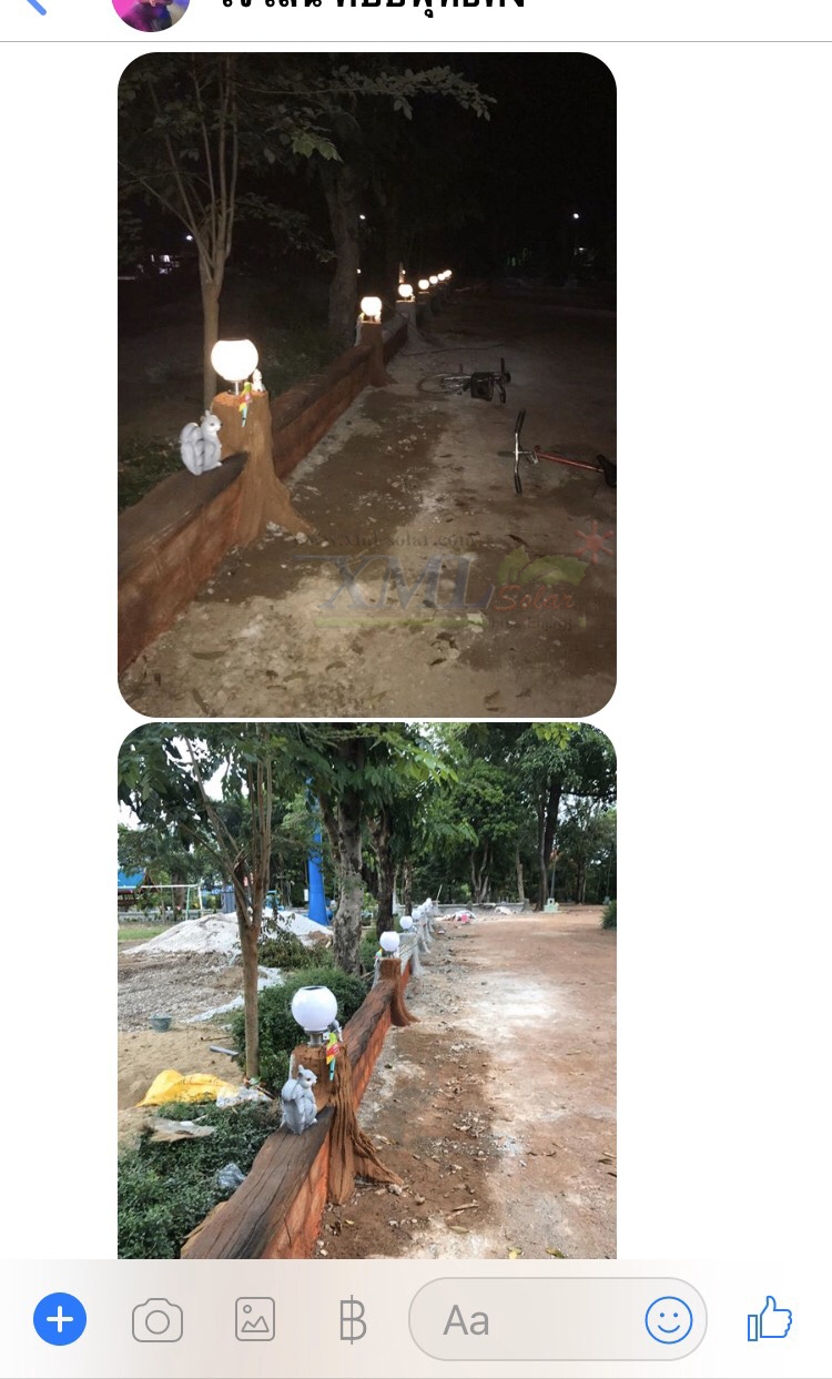 โคมไฟหัวเสาโซล่าเซลล์ ทรงกลมฐานสเเตนเลส (25 ซม.) + Remote (เปิดได้ 3 แสง)+AC