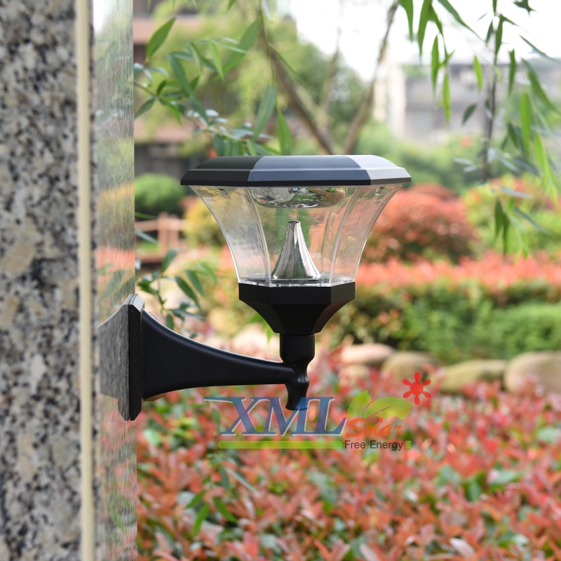 โคมไฟกิ่งโซล่าเซลล์ 8 Super SMD LED ทรง หกเหลี่ยม (เเสง : ขาว)(1 แถม 1)