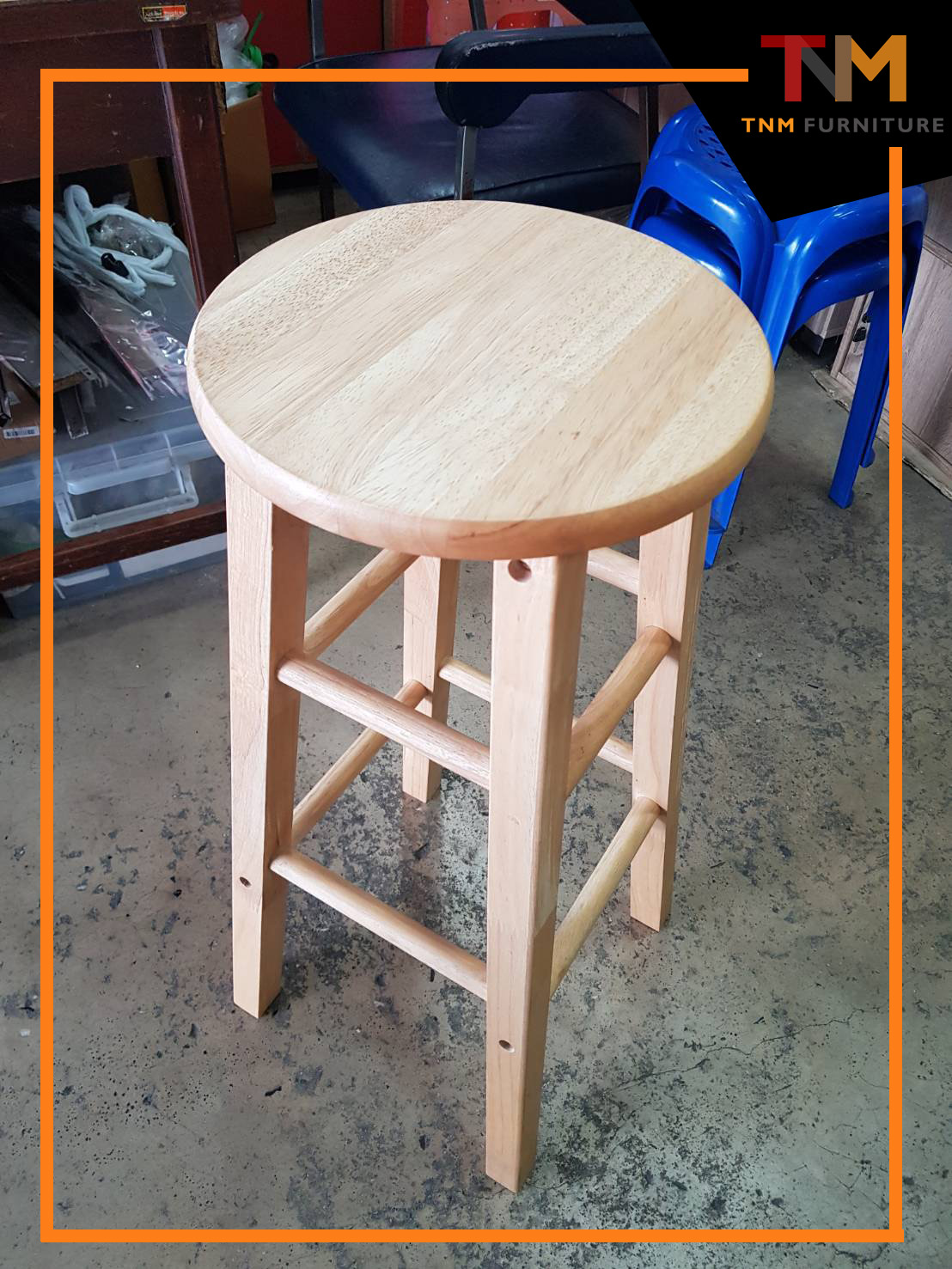 เก้าอี้สตูลไม้ยางพารา 29นิ้ว