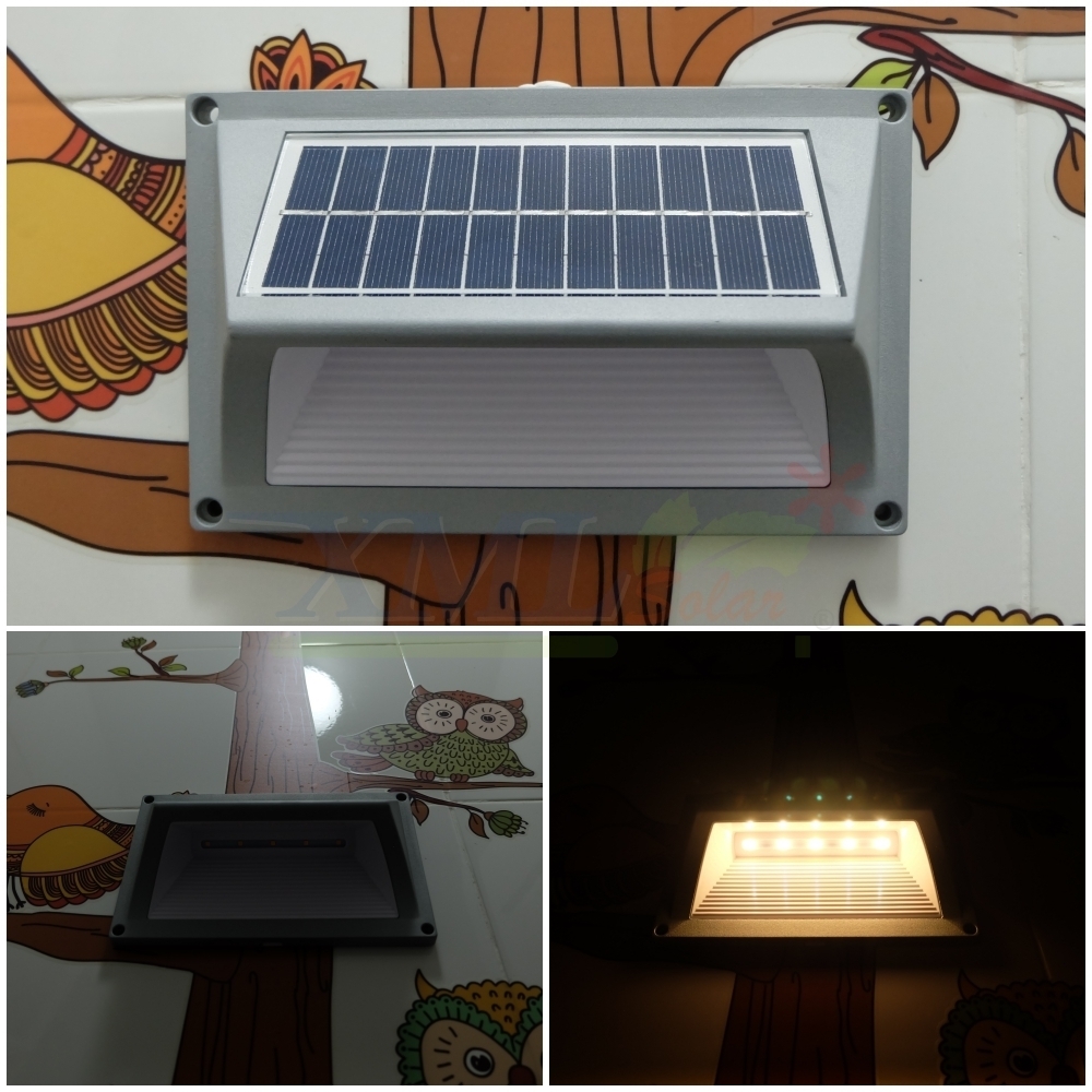 ไฟบันไดโซล่าเซลล์ ทรงสี่เหลี่ยม 5 SMD LED