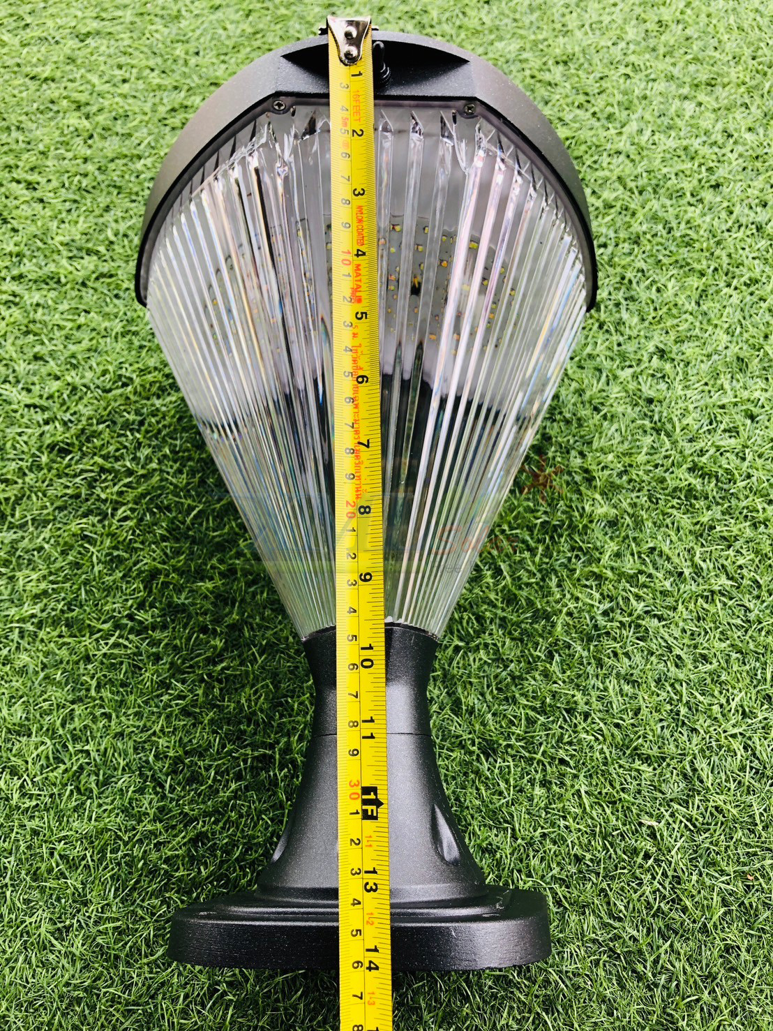 โคมไฟหัวเสาโซล่าเซลล์ รุ่น TZ-11837 (เปิดได้ 2 แสง)