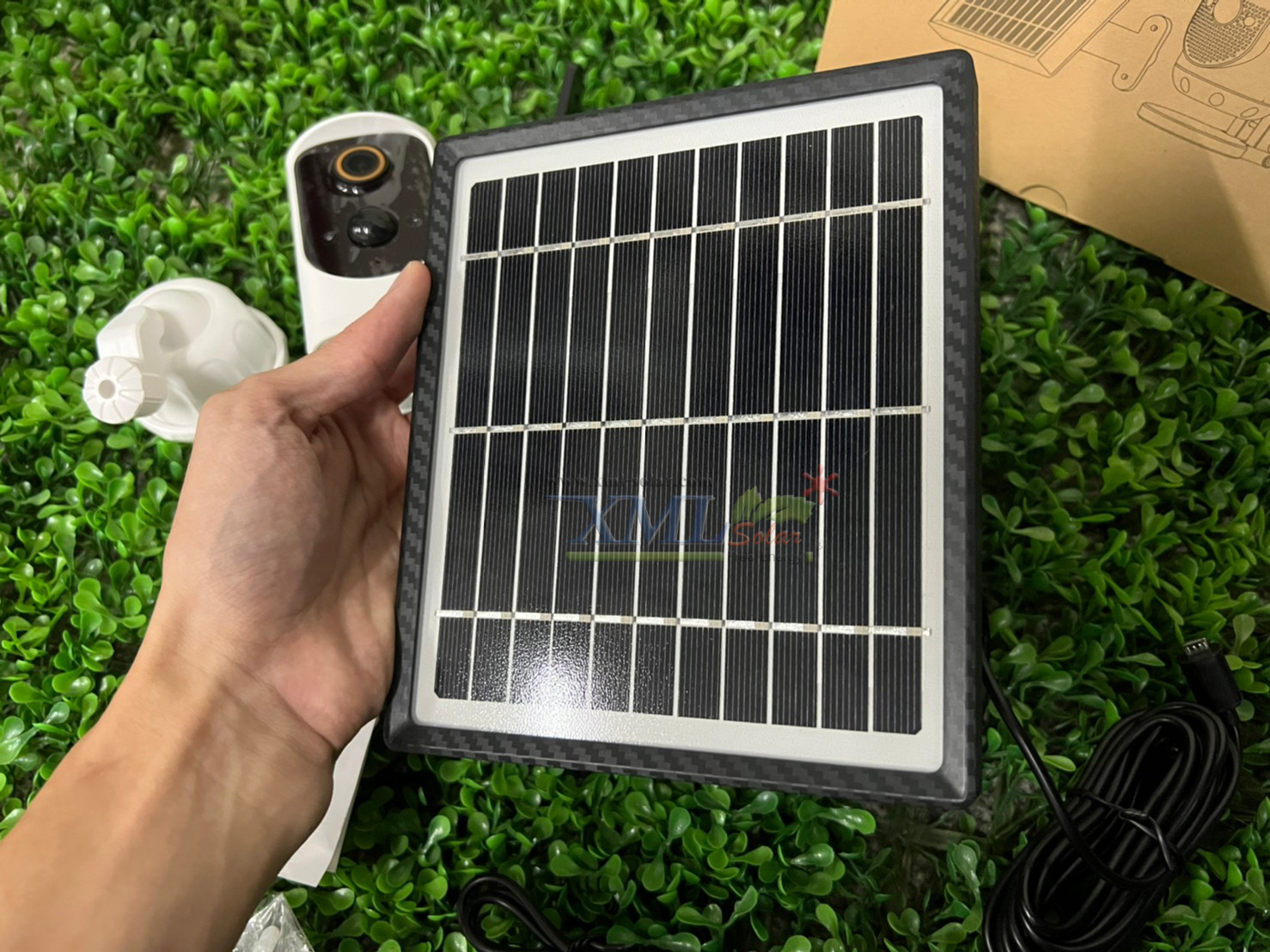 กล้องวงจรปิดโซล่าเซลล์ MODI XML ระบบ Wifi (1080P) Model 1