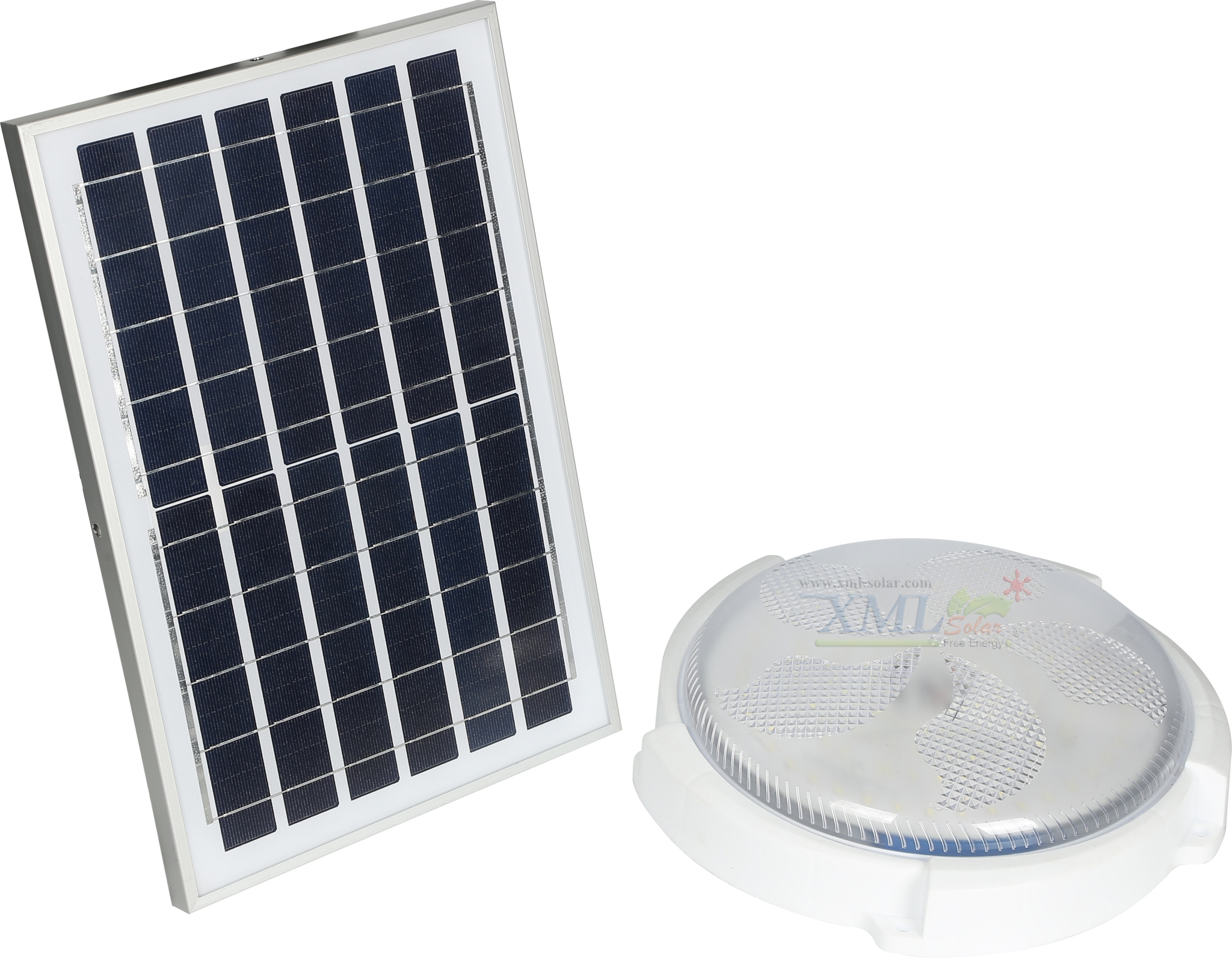 โคมไฟซาลาเปาโซล่าเซลล์ ติดเพดาน-ผนัง รุ่น 80W. (แสงขาว)