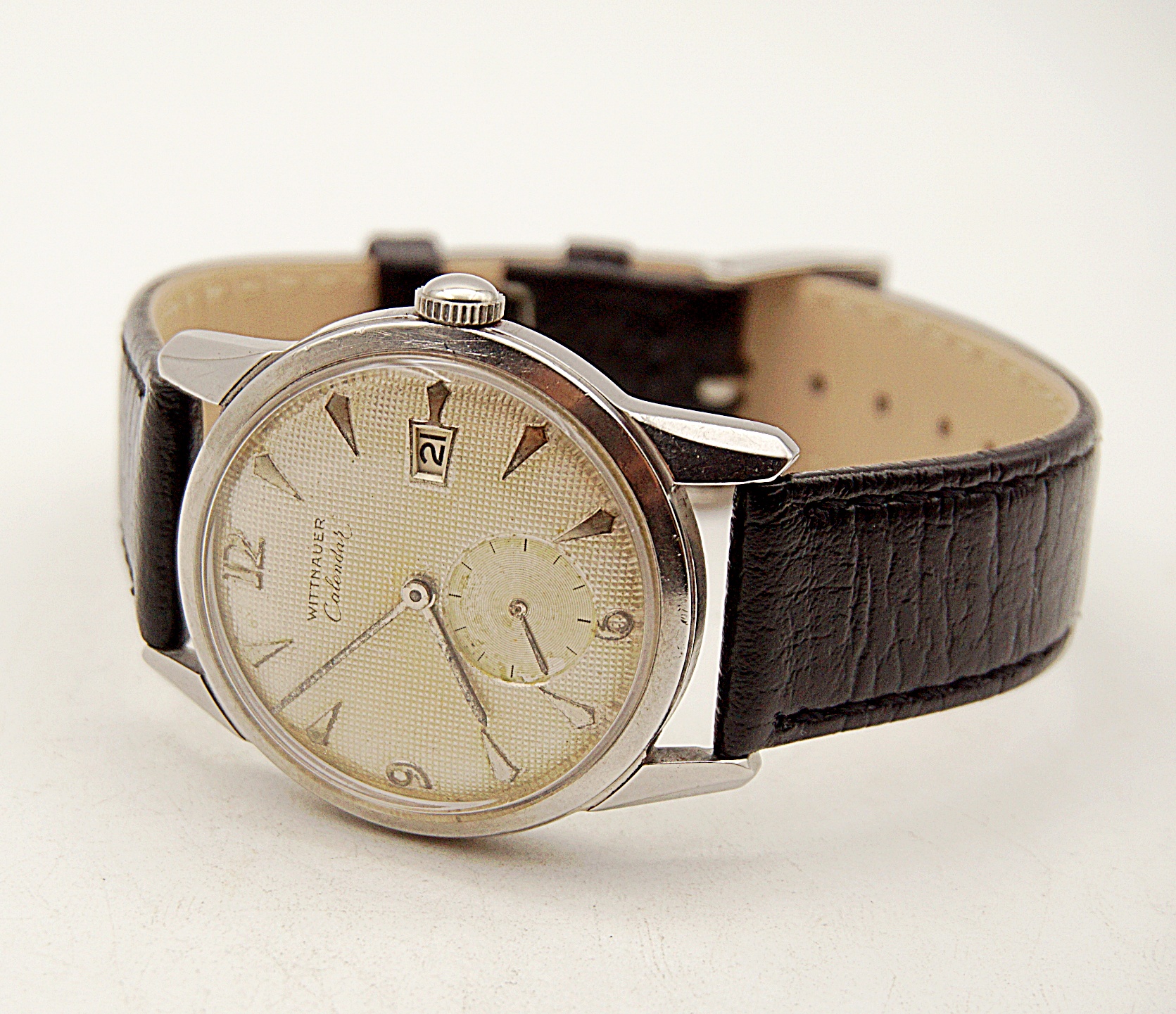 นาฬิกาเก่า WITTNAUER BY LONGINES ไขลานสองเข็มครึ่ง