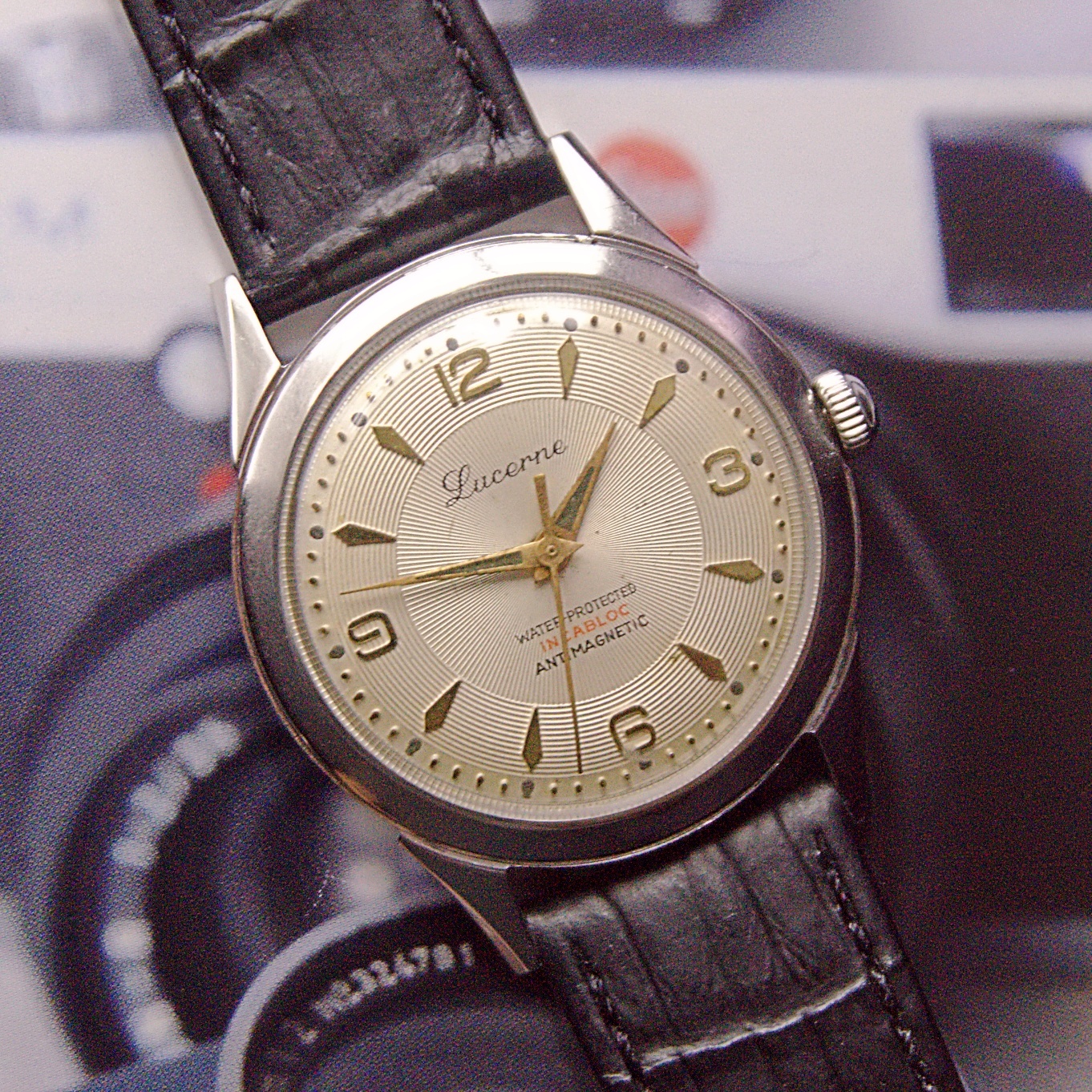 นาฬิกาเก่า LUCERNE ไขลาน