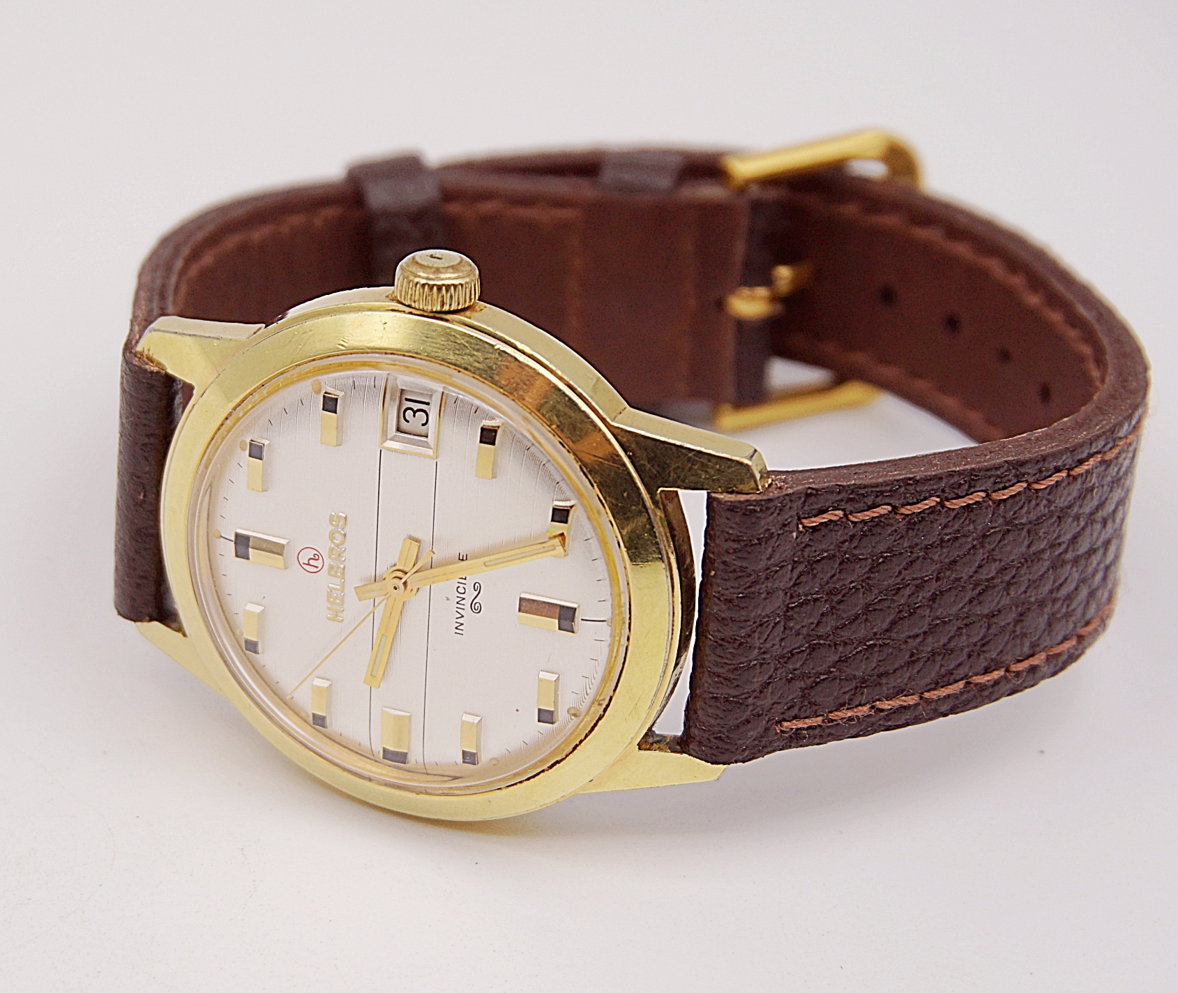 นาฬิกาเก่า HELBROS ไขลาน