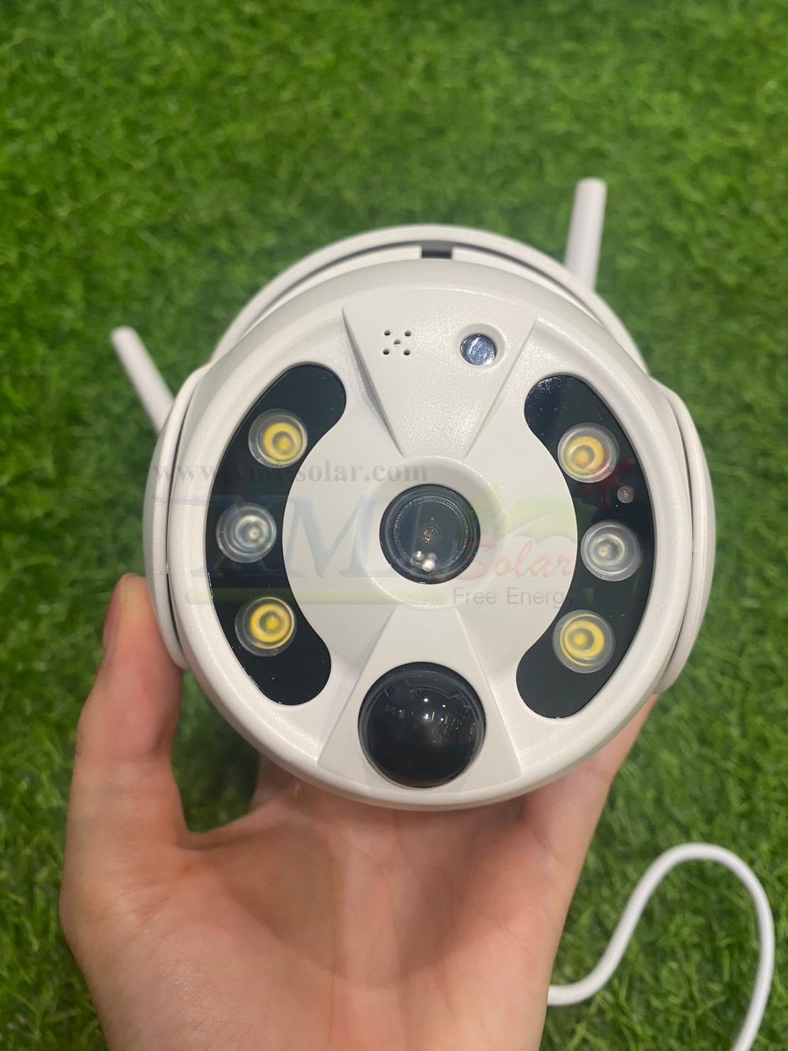 กล้องวงจรปิดโซล่าเซลล์ รุ่นหมุนรอบทิศ (ระบบ WIFI) Full HD Camera (1080P) V.2023