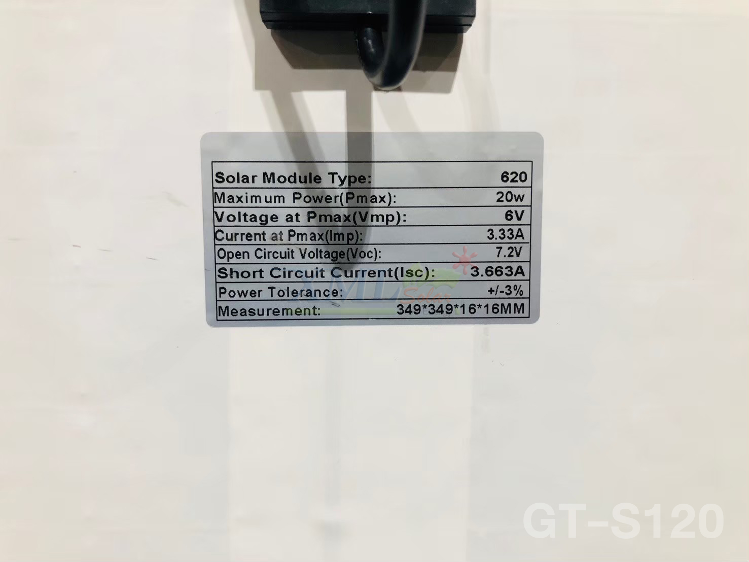 โคมไฟโซล่าเซลล์ ติดเพดาน รุ่นหลอดยาว Series GT (แสง : ขาว)