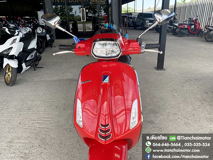 ★ฟรีดาวน์★VESPA SPRINT125IGET ABS ปี66 สีแดง ชุดสีสวยเป๊ะ วิ่งเพียง 9900 กิโล เครื่องเดิมดี ขับขี่คล่องตัว ราคา 79,900