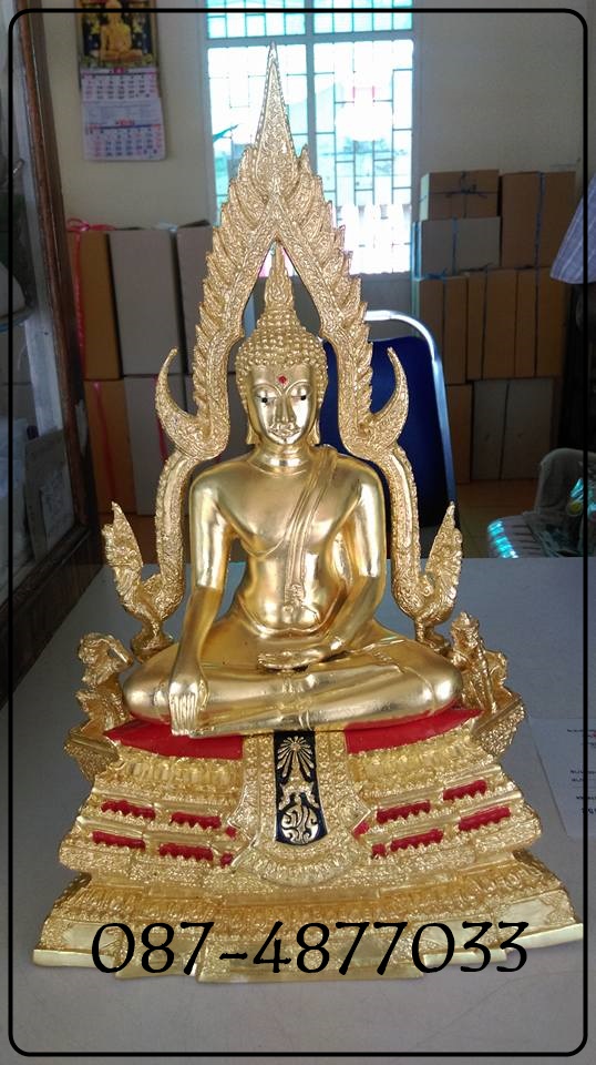 พระพุทธชินราช ภปร รุ่นพุทธณเลส สร้างจากทองเหลืองลงรักปิดทองแท้ ขนาดหน้าตัก 5.9 นิ้ว จัดสร้างโดยวัดพระศรีรัตนมหาธาตุวรมหาวิหาร รหัส 227