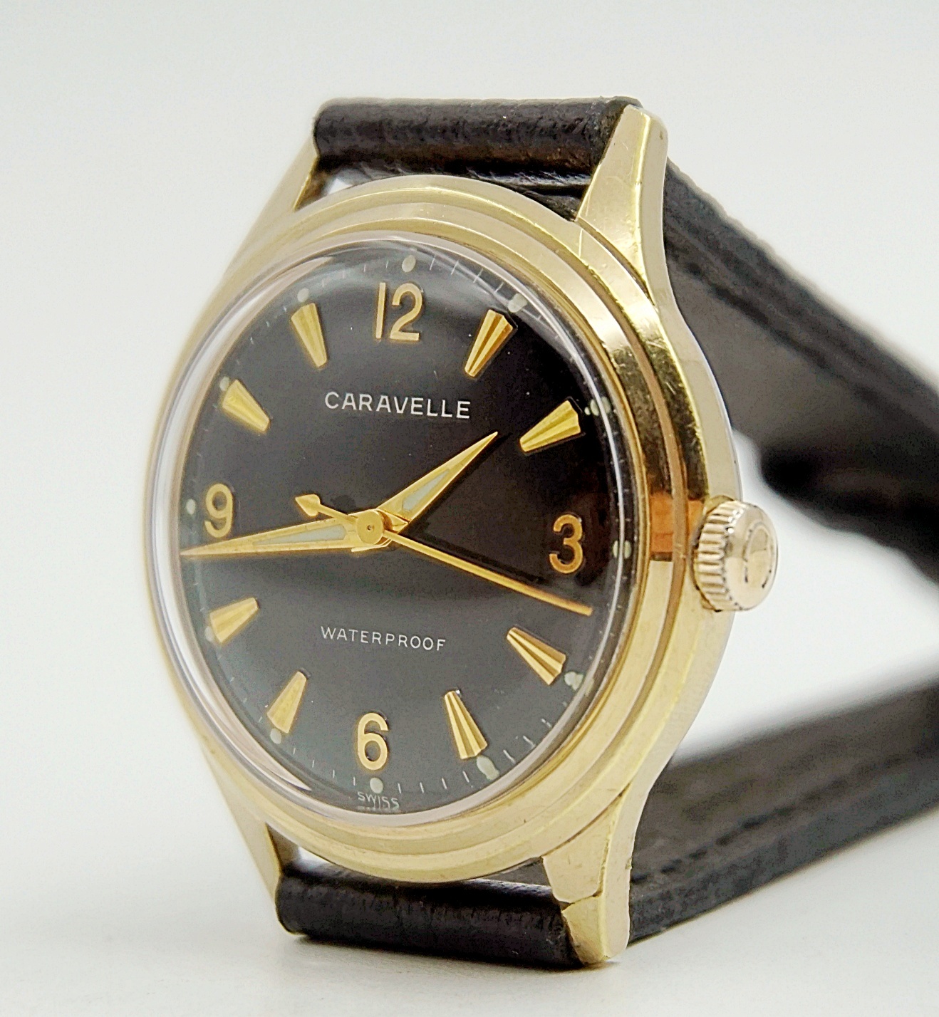 นาฬิกาเก่า CARAVELLE ไขลาน