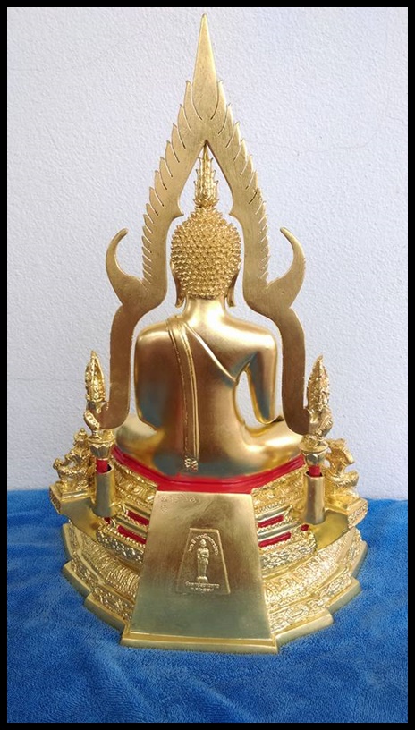 พระพุทธชินราช รุ่น 656 ปี บารมีเทพตาปะขาว หน้าตัก 5.9 นิ้ว เพื่อปฎิสังขรณ์วัดตาปะขาวหาย อายุครบ 656 ปี เนื้อทองเหลือง ลงรัก ปิดทองแท้ รหัส0150