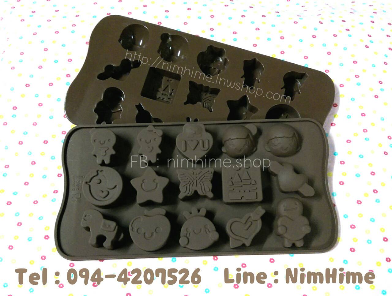 แม่พิมพ์ซิลิโคนfood grade วุ้น สบู่ เต้าหู้เย็น ฯลฯ แฟนซี ลาย Korea style i love you