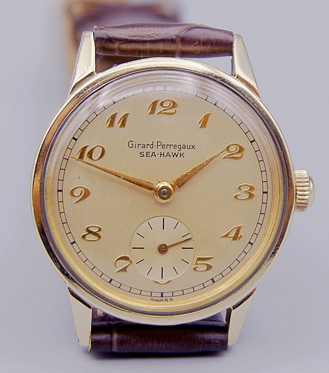นาฬิกาเก่า GIRARD PERREGAUX ไขลานสองเข็มครึ่ง