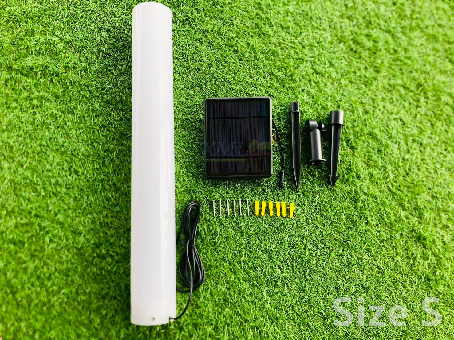 โคมไฟตั้งพื้นโซล่าเซลล์ รุ่น TC-11838 (แสงขาว + เหลืองวอมไวท์)