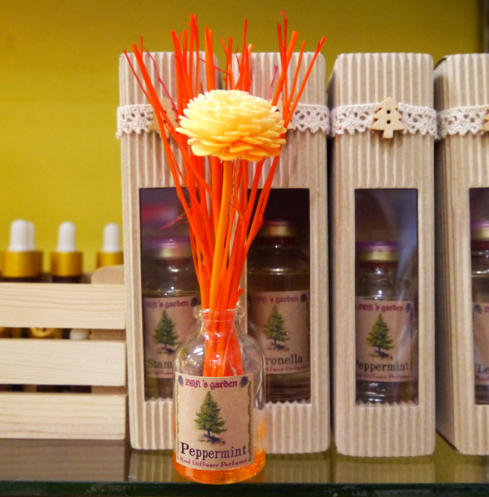 เซ็ตน้ำหอมกลิ่นเปปเปอร์มิ้นท์(Peppermint)+ก้านไม้กระจายกลิ่น 30cc.