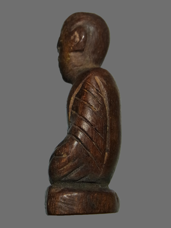 พระรูปเหมือน หลวงปู่ทิม วัดละหารไร่ เนื้อไม้ หน้าตัก 1 นิ้ว