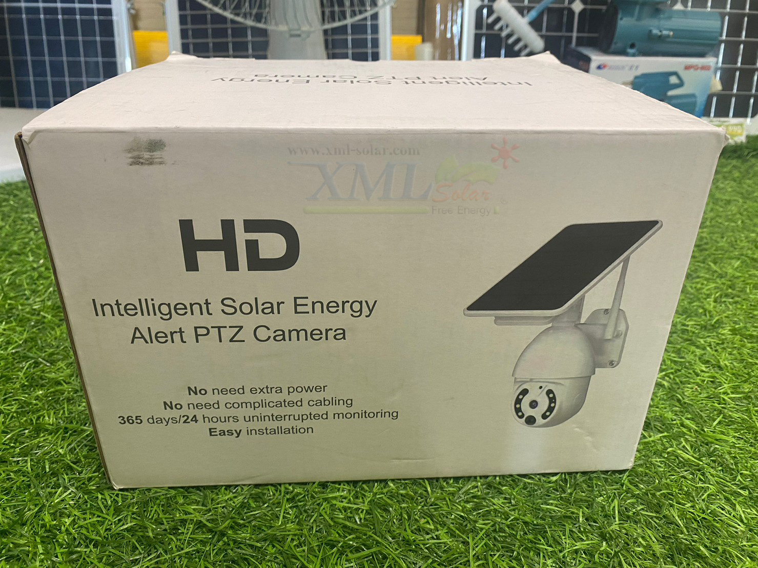 กล้องวงจรปิดโซล่าเซลล์ รุ่นหมุนรอบทิศ (ระบบ WIFI) Full HD Camera (1080P) V.2023