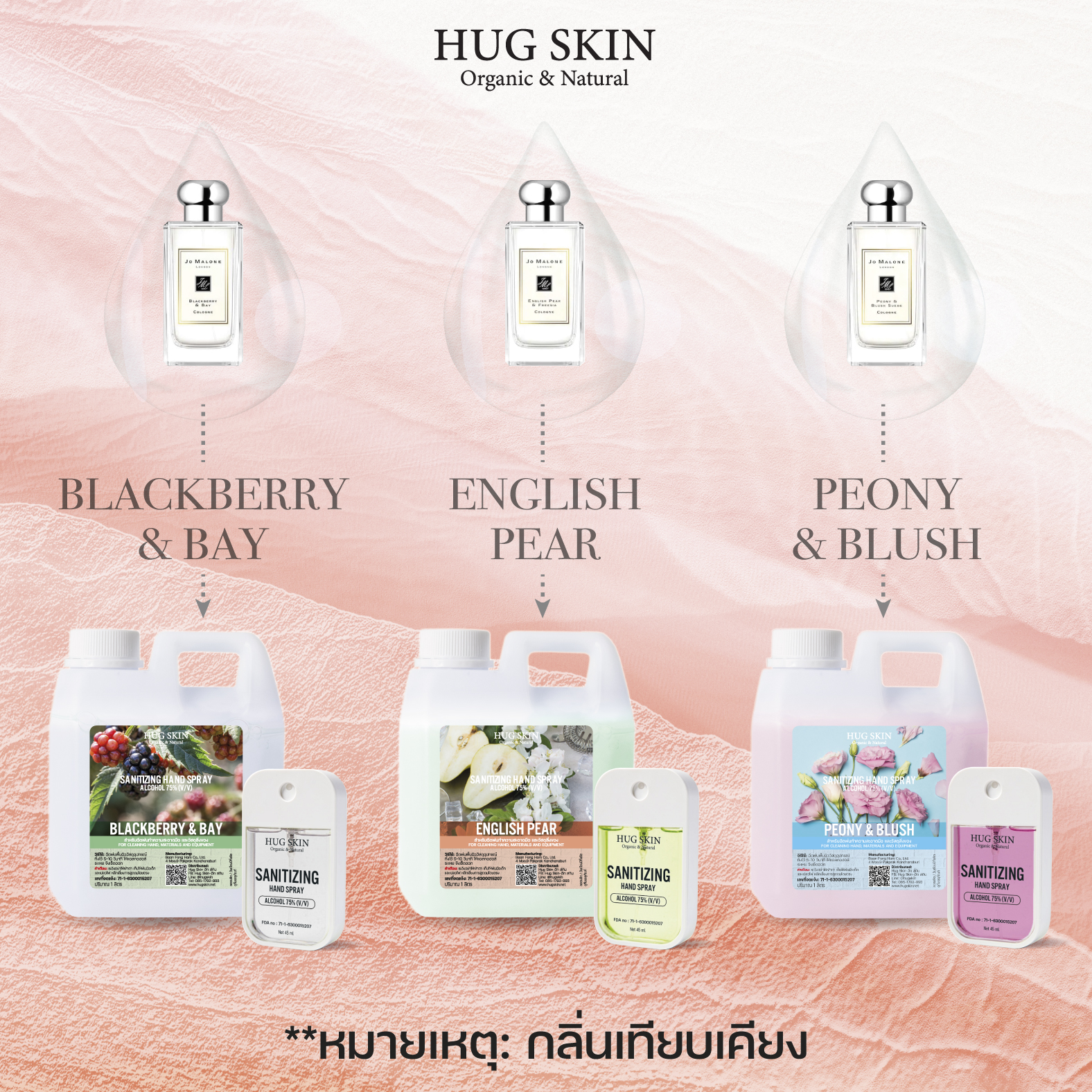 ฮักสกินส์ แอลกอฮอลล์ล้างมือ