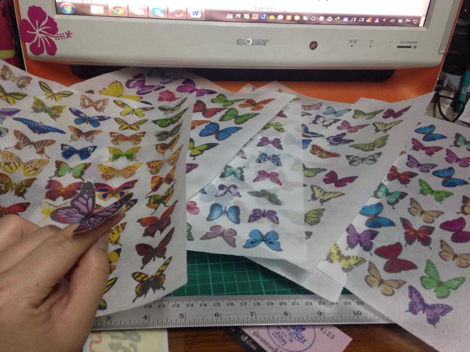 แผ่นเวเฟอร์เปล่า Wafer paper แบบบาง100แผ่น