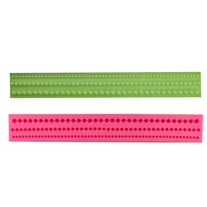 ซิลิโคนสำหรับทำฟองดองท์ กัมเพส รูปสร้อยไข่มุก (ใหญ่)