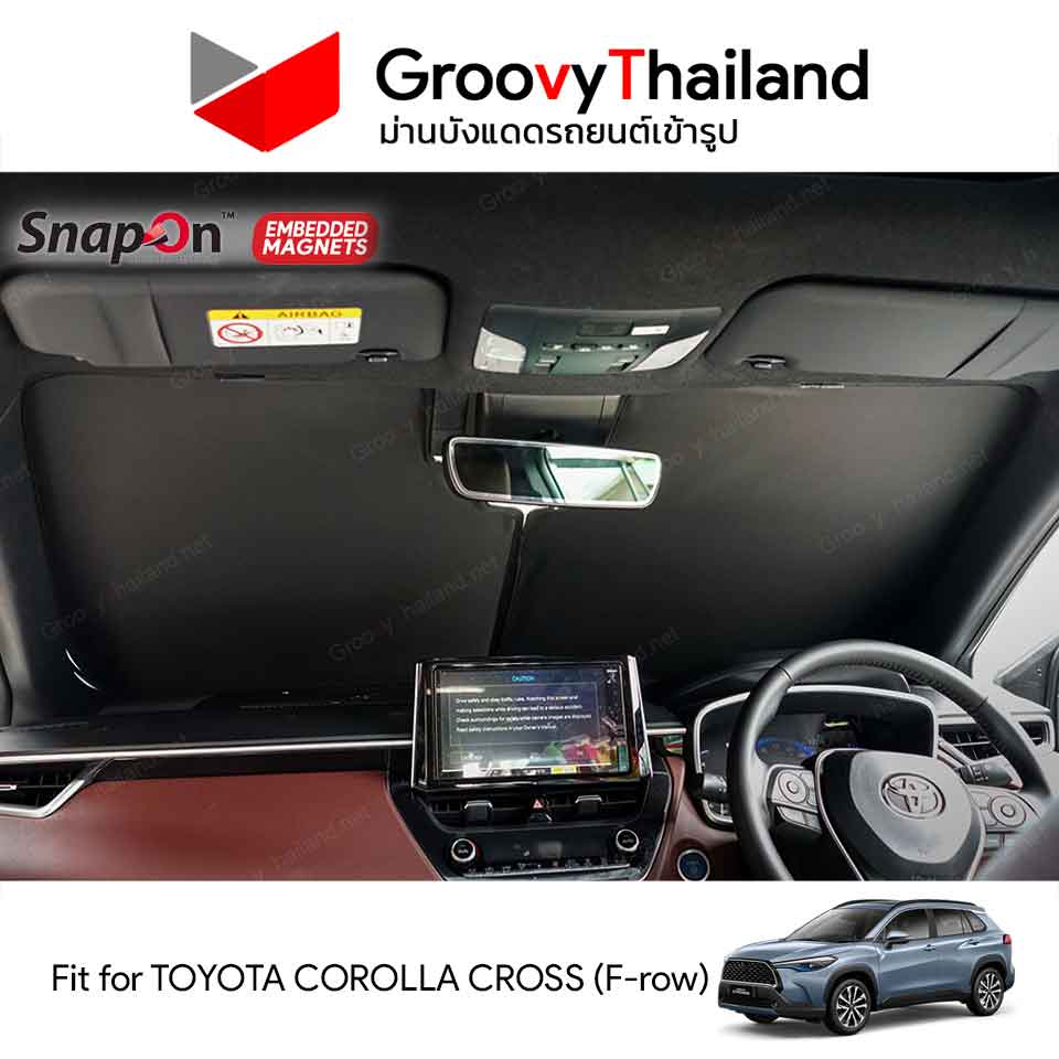 ม่านหน้า TOYOTA COROLLA CROSS F-row (1 pcs)
