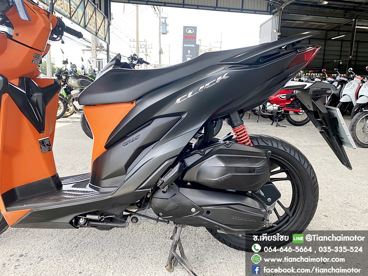 ★ดาวน์8,000★CLICK150 ปี 62 สีดำส้มเท่ๆ กุญแจรีโมท เครื่องเดิมแน่น ชุดสีสวยรอบคัน เครื่องดี ศูนย์ดี ประหยัดน้ำมัน ราคา 44,500