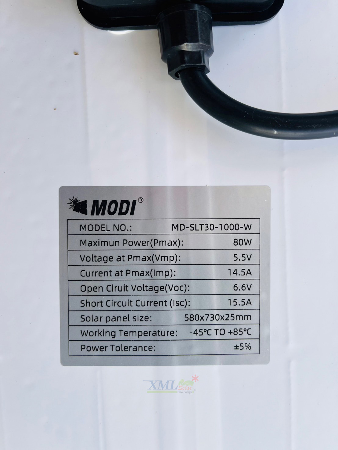โคมไฟถนนโซล่าเซลล์ 1000W รุ่น MD-SLT30-1000W (แสง : ขาว)