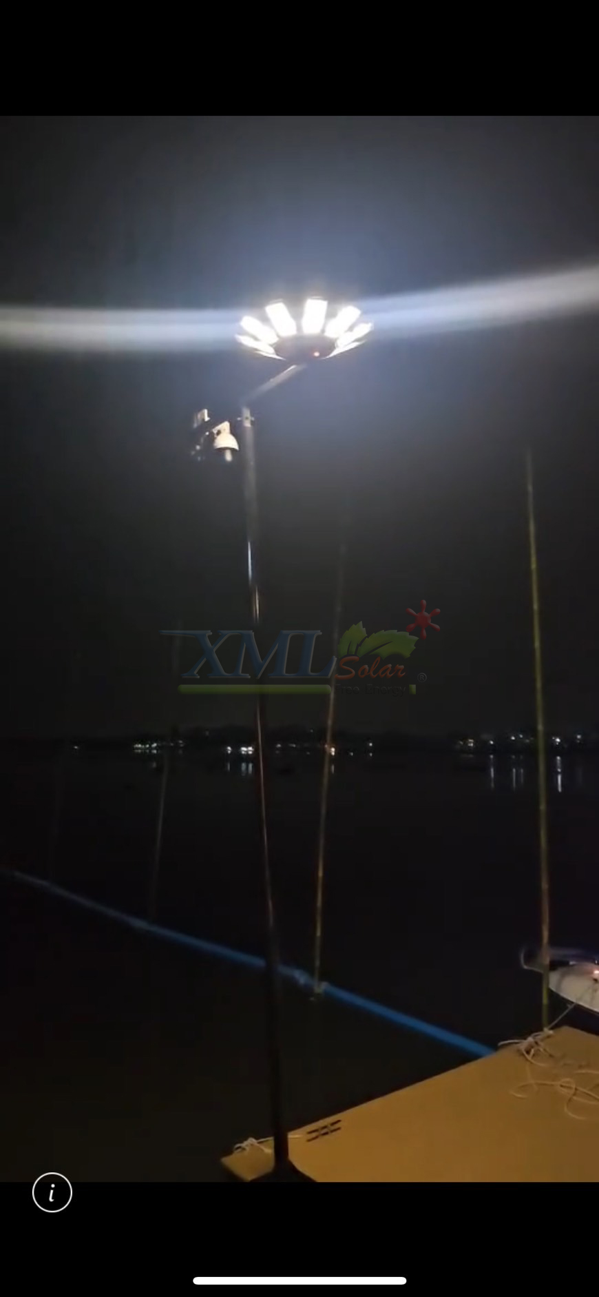 โคมไฟโซล่าเซลล์ UFO ทรงกลม (ขนาดใหญ่สุด 75 ซม.) (เปิดได้ 3 แสง) รุ่น MD-SLT38-500W