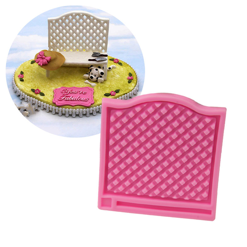 ซิลิโคนสำหรับทำฟองดองท์ กัมเพส รูปม่านเสื่อ