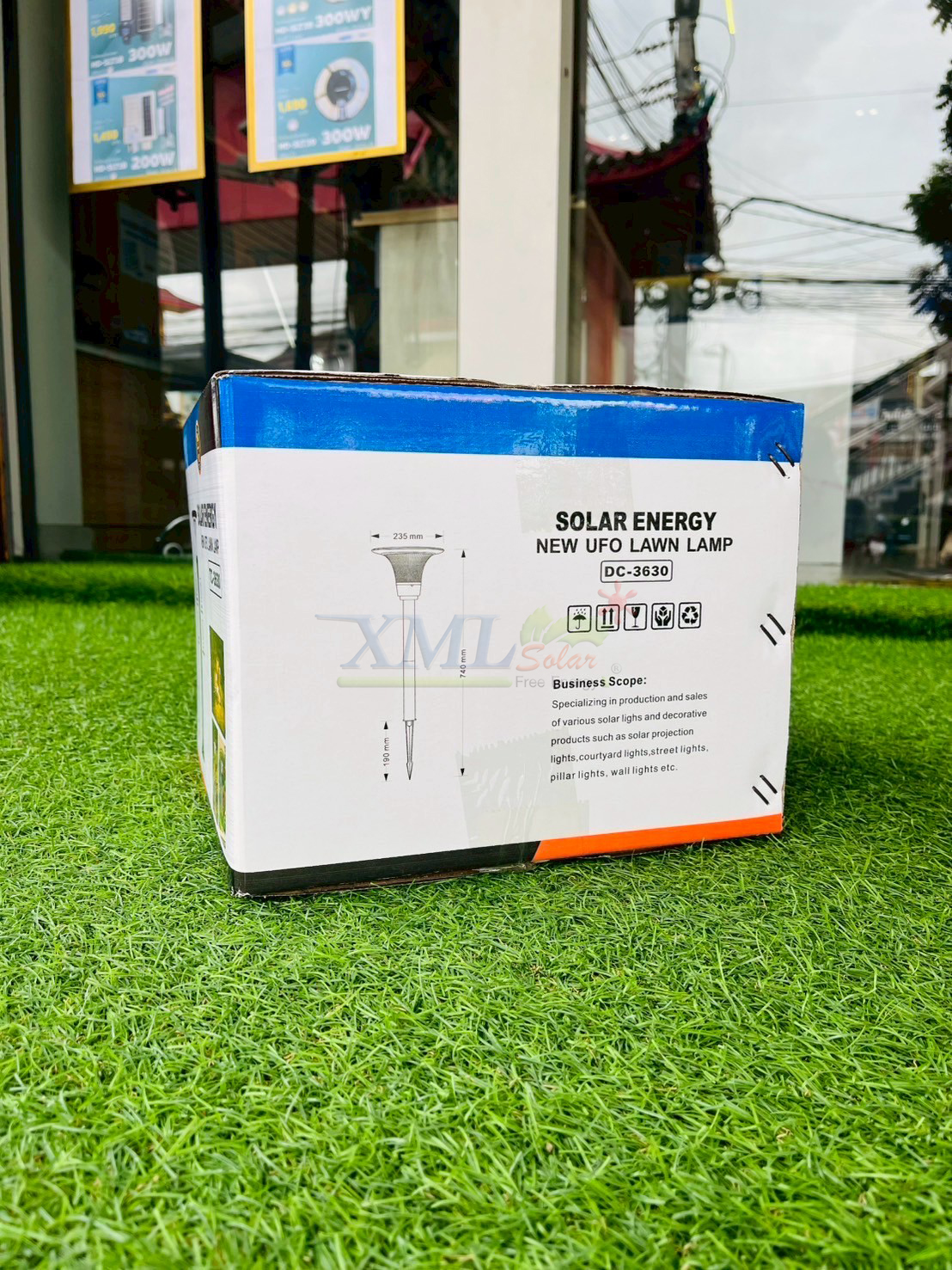 โคมไฟตั้งพื้นโซล่าเซลล์ รุ่น TC-3630 (เปิดได้ 2 แสง)